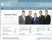 Tablet Screenshot of aestheticplasticsurgerypc.com